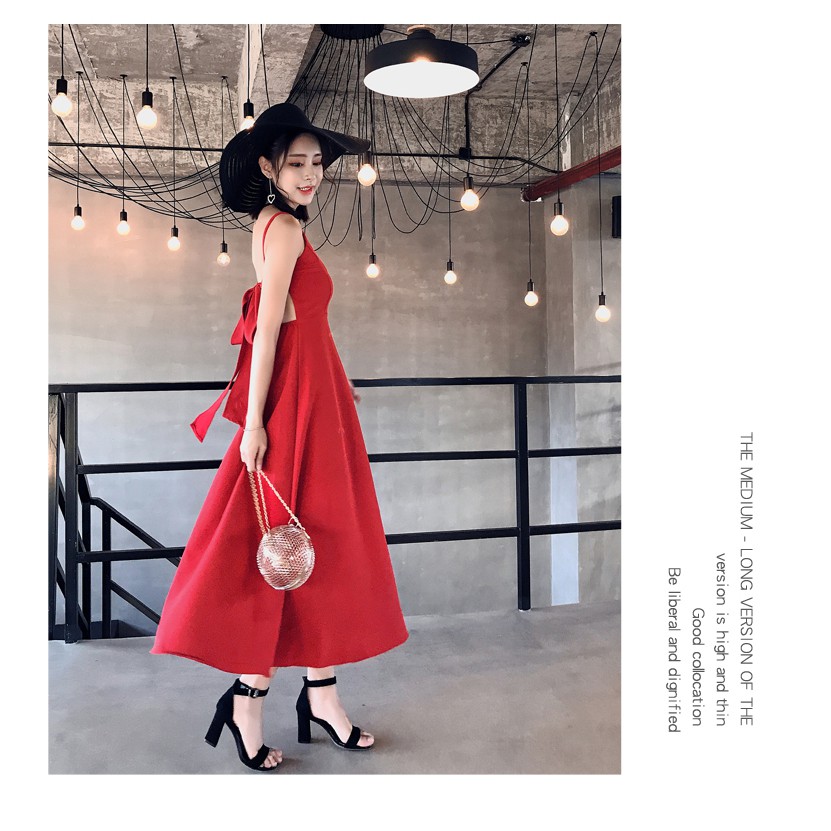 Đầm hở lưng sexy quyến rũ nữ. | BigBuy360 - bigbuy360.vn