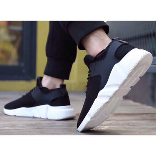GiàySneaker BTN11 Đen + Túi Thời Trang ( Xám)