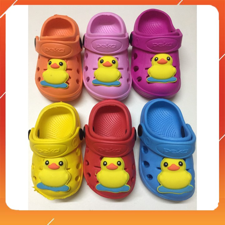 Dép sục hình con vịt siêu dễ thương cho bé trai bé gái từ 1 tuổi- 3 tuổi, dép sục tập đi cho bé (SMG