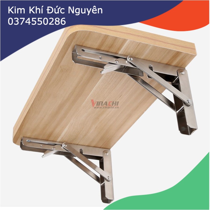Giá Đỡ, Bản Lề Gập Inox - Bản Lề Gập Thiết Kế Giá Kệ Để Đồ Gập Treo Tường, Bàn Làm Việc