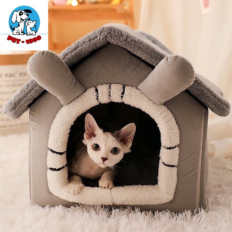 Nhà Nệm/Chuồng Nệm Cao Cấp Có Thể Gấp Gọn Tháo Rời Giặt Rũ Vệ Sinh Dễ Dàng Cho Chó Mèo