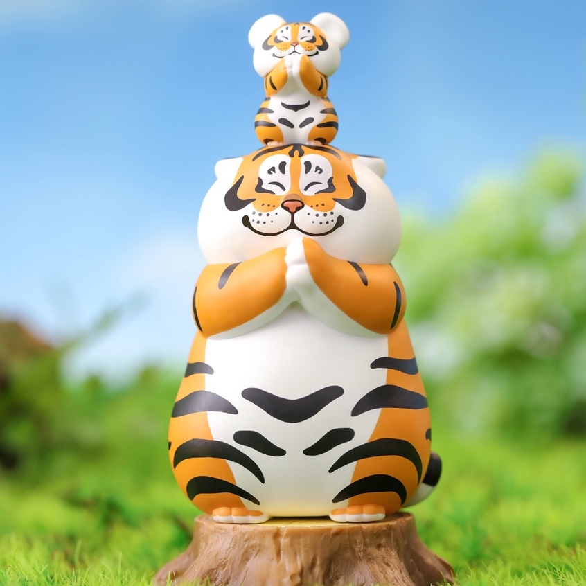 Panghu & baby Fat tiger Hộp Đồ Chơi Có Hộp Bịt Xung Quanh Cho Bé
