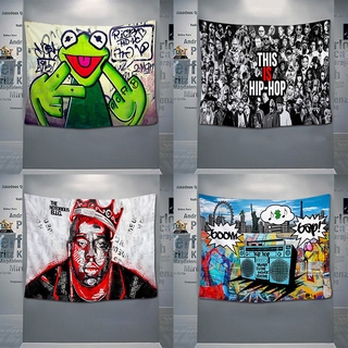 Thảm Treo Tường Trang Trí Phòng Ngủ Phong Cách Hip hop