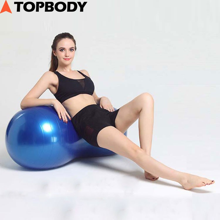 Bóng tập Yoga hình củ lạc tiện dụng, hỗ trợ tập yoga, thể dục tại nhà, văn phòng TOPBODY