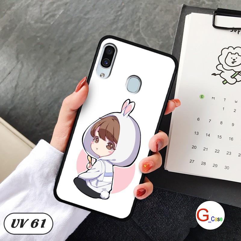 Ốp điện thoại Samsung Galaxy A20/ A30 - lưng nhám viền dẻo