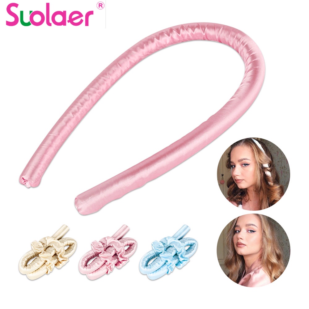 Bộ dụng cụ uốn tóc Suolaer không nhiệt tiện lợi