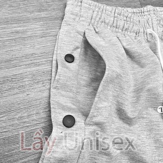 Quần short thun form rộng phối nút bấm 2 bên