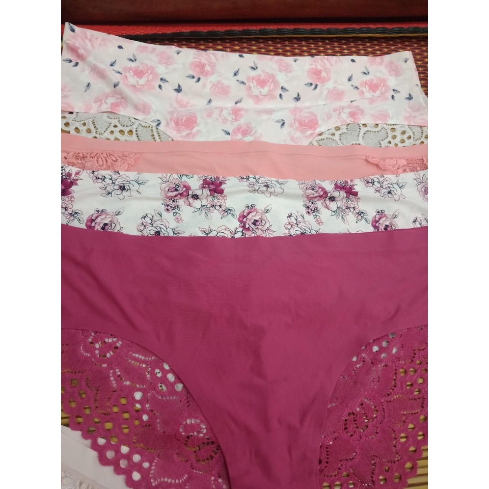 Set 4/1 Quần Lót Nữ Đúc Su Siêu Mát Pha Ren Hoa có BIG SIZE cho mẹ hàng XUẤT DƯ cao cấp shopNEM