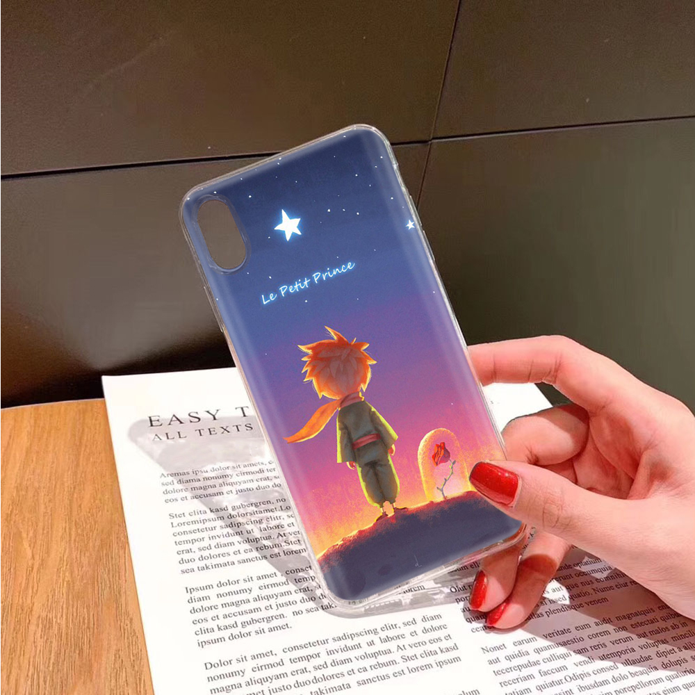 Ốp điện thoại trong suốt hình hoàng tử bé Ta110 cho iPhone 11 12 Mini X XS XR Pro Max