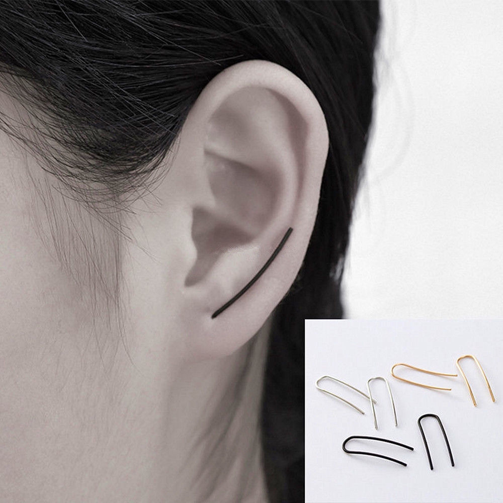 Khuyên Tai Nữ Hình Chữ U Đơn Giản Thời Trang