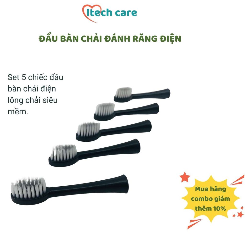 Set 5 chiếc đầu bàn chải đánh răng điện X3