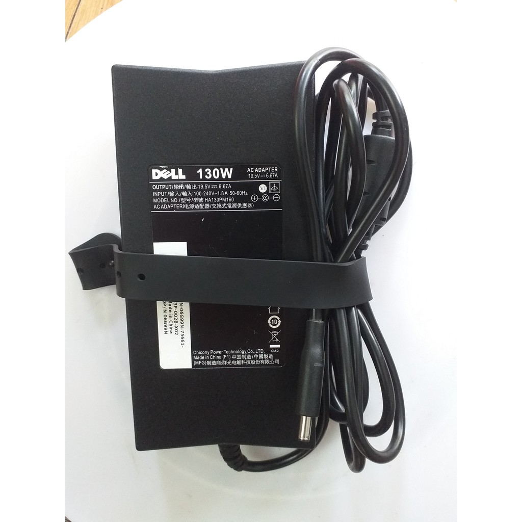 Sạc zin laptop Dell 130W (19.5V--6.67A) slim kim nhỏ