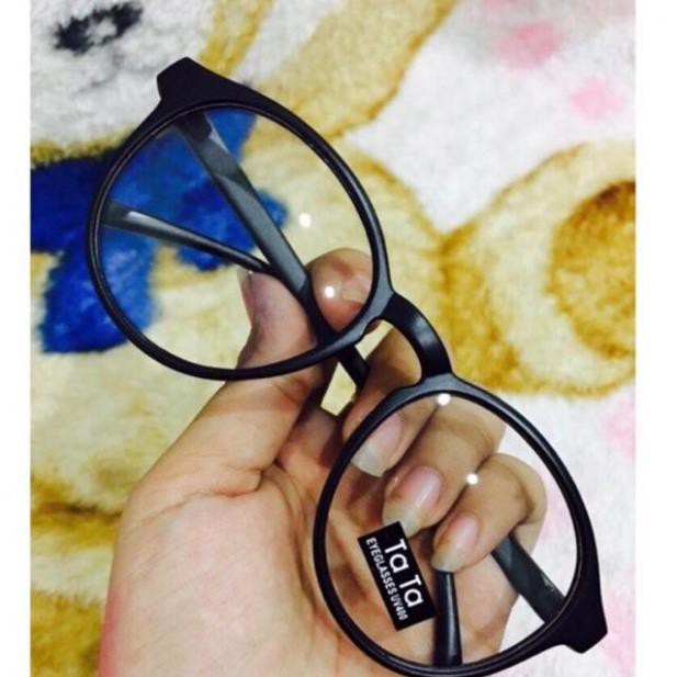 Gọng kính giả cận nam nữ cao cấp Hàn Quốc - Kính cận tròn không độ mẫu đẹp lạ JJTT - Tặng kèm túi đựng + Khăn lau | BigBuy360 - bigbuy360.vn