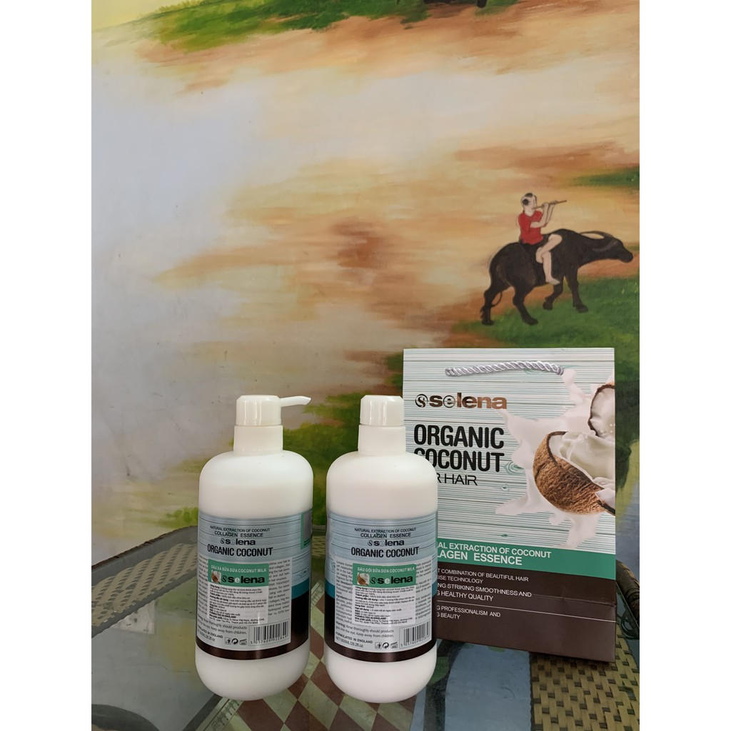 BỘ DẦU GỘI + XẢ  ORGANIC COCONUT 800ml*2