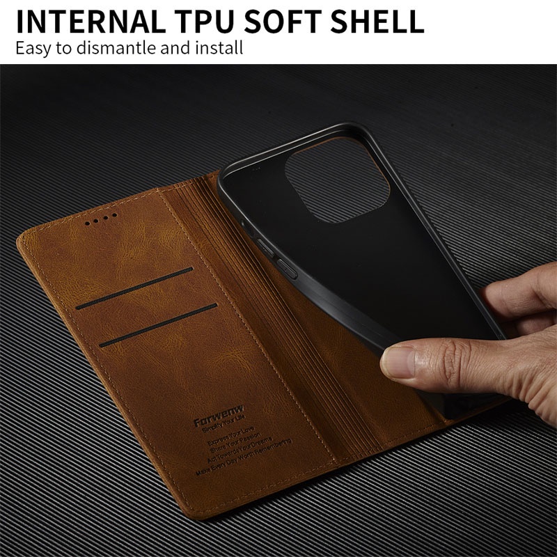 Bao da điện thoại kiểu ví đựng thẻ cho Samsung Note 20 Ultra A53 A52 A52S case