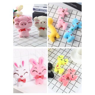 Thú bông mini móc khóa balo chìa khóa nhiều mẫu 8cm-12cm