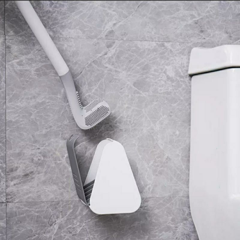 Chổi Cọ Toilet Silicon Hình Chữ L