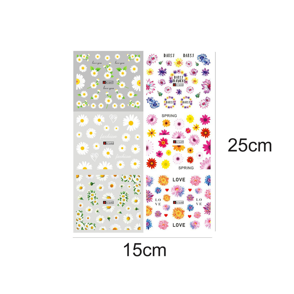 [Hàng mới về] Sticker dán trang trí móng tay dễ thương không mùi an toàn cho bạn nữ