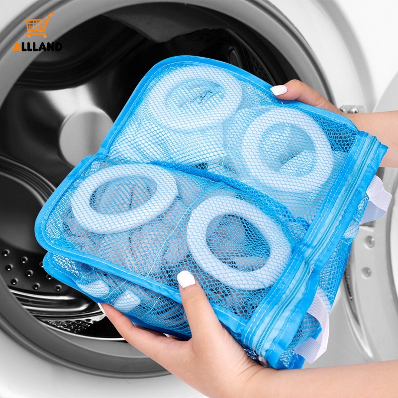 Túi Lưới Giặt Giày Chống Đứt Có Khóa Kéo 3 Màu Tiện Dụng