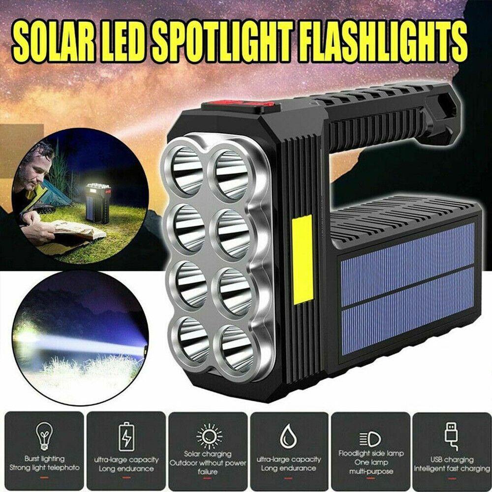 SHOUKEY Đèn Pin Cầm Tay 8 Bóng LED Siêu Sáng Chống Thấm Nước Có Thể Sạc Lại Bằng Cổng