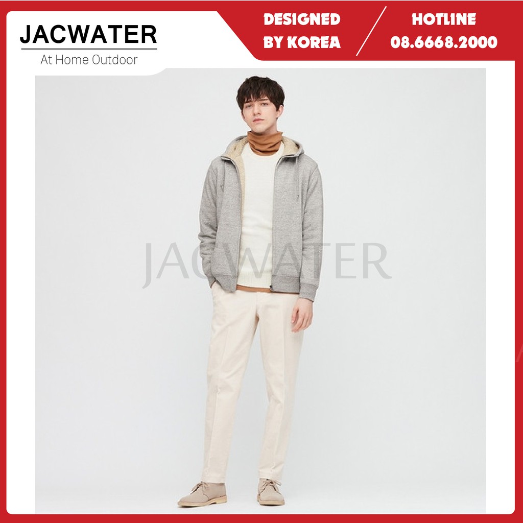 Áo khoác nỉ hoodie nam nữ lót lông có mũ cản gió giữ ấm mùa đông JACWATER V520