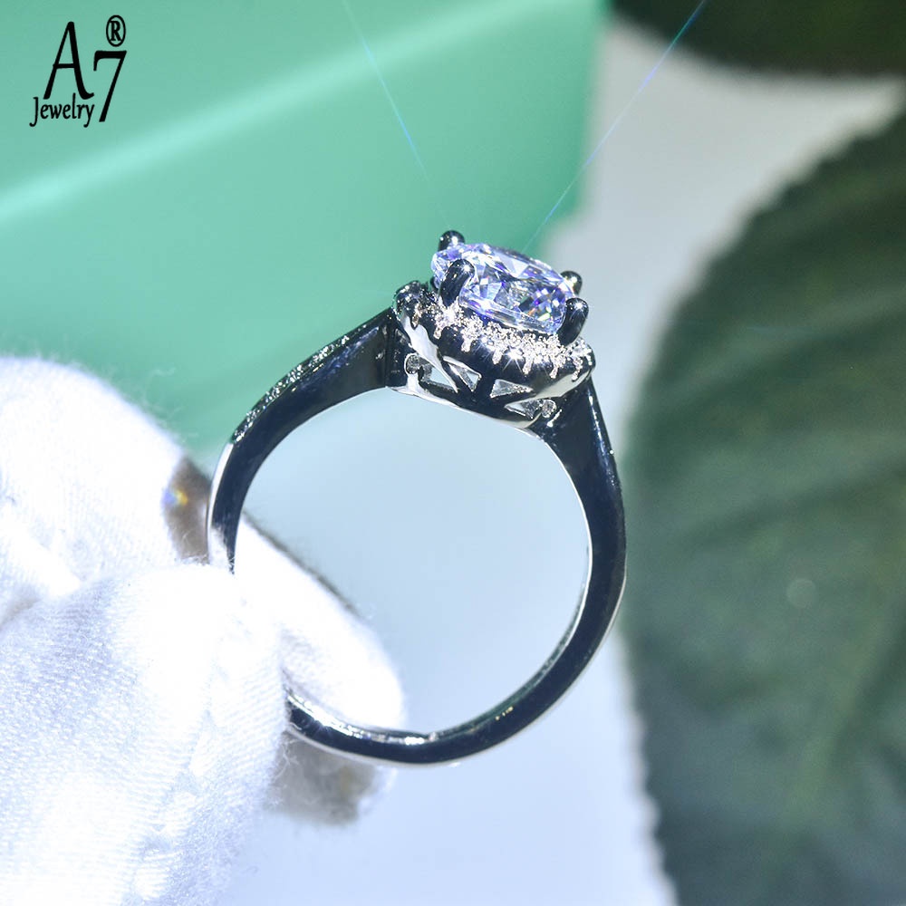 Nhẫn đeo tay hình mũi tên có thể điều chỉnh 2 karat Moissanite