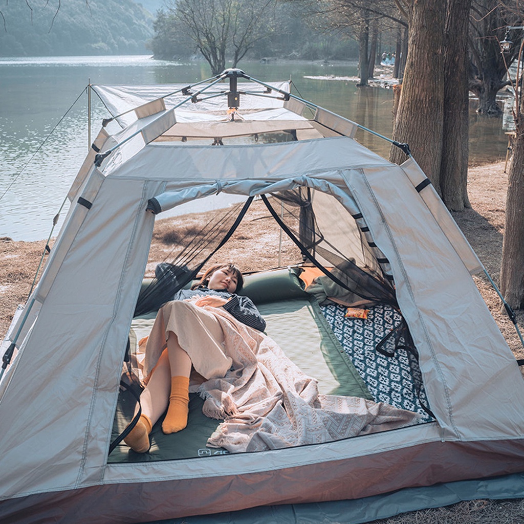 Hàng HOT Đệm hơi nệm hơi tự bơm kèm gối cắm trại dã ngoại Giường Nệm lều cắm trại Tự động bơm hơi đa chức năng【Southdakota051】