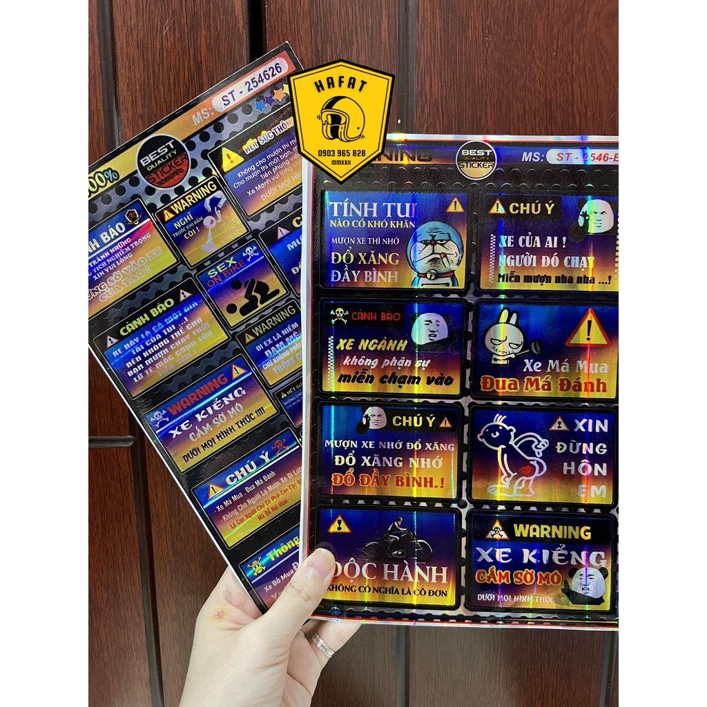 Tem Dán Xe Crom Cao Cấp - Các Dòng Xe Vario, Exciter, Winner, Winner X, Satria, Sonic, Wave
