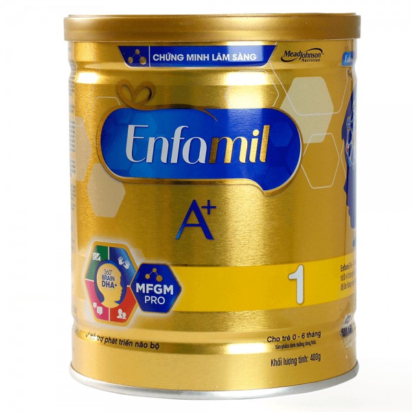 Sữa ENFAMIL A+1-400G cho trẻ 0-6 tháng (date 2021)