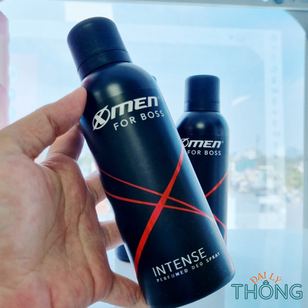 Xịt Khử Mùi Nam X-Men for Boss Intense 150ml - Lăn nách nam XMen 50ml