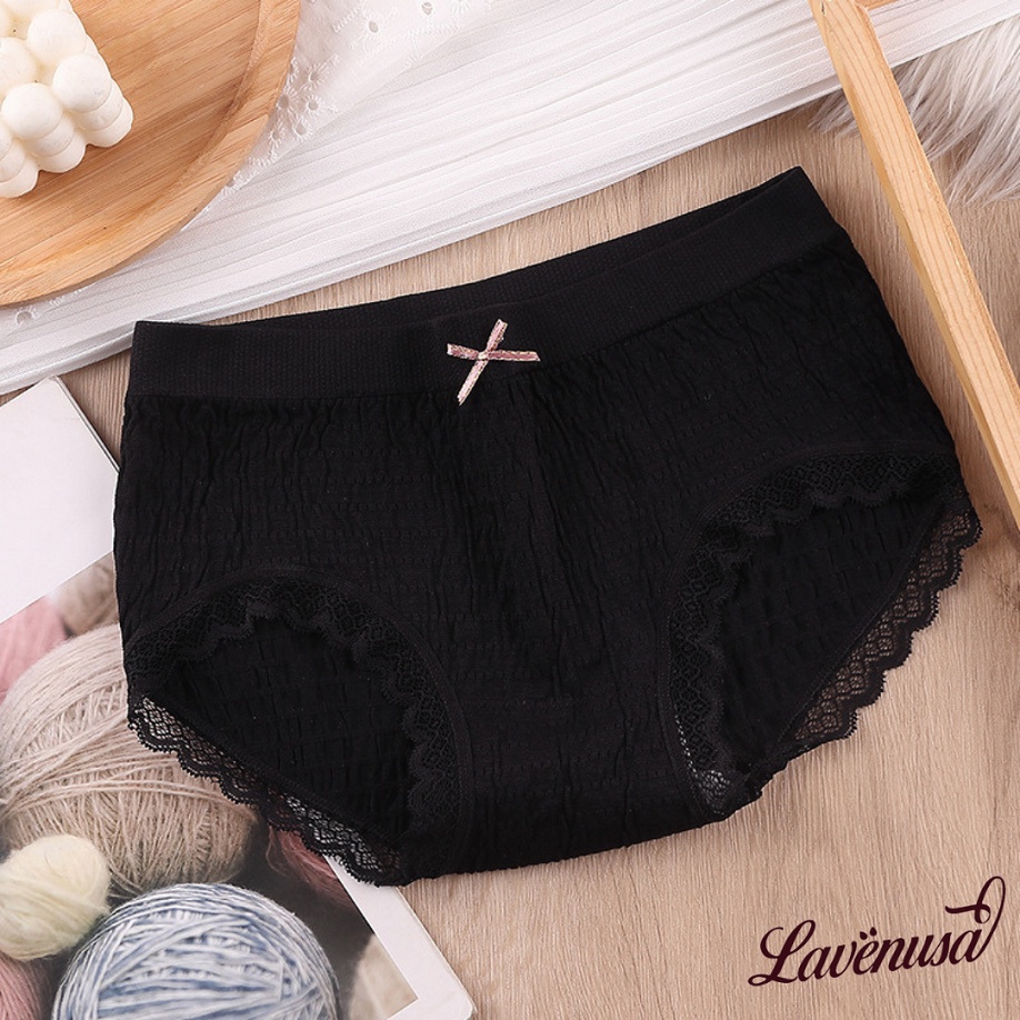 Quần lót Cotton nữ dễ thương mềm mại thoáng khí freesize 40-58kg LAVENUSA QL58