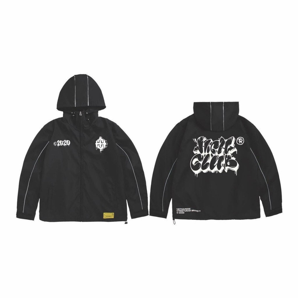 Áo Khoác Dù Bomber Jackets in 2020 HIGH Club Unisex Nam Nữ Form Rộng Ulzzang KUN