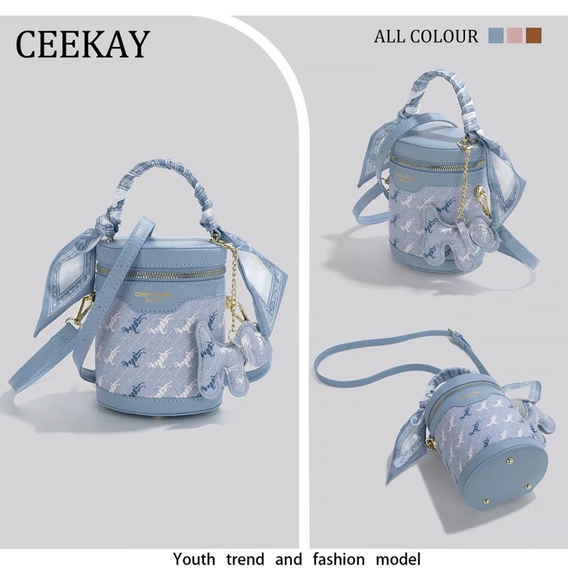 CEEKAY 188 thương hiệu túi xách cao cấp thiết kế thời trang phong cách túi hình trụ