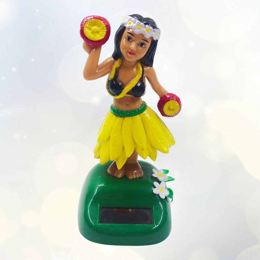 LANFY Car Accessories Swinging Hawaiian Girl Desktop Dancing Hula Girl Solar Swinging Doll Dashboard Decoration Hula Dancer Cute Hawaiian Hula Girl Car Ornament Solar Powered Shaking Head Doll/Multicolor