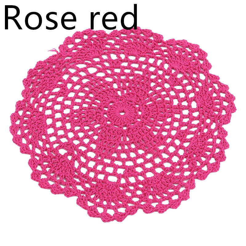 Cup Pad Vintage Floral Hand Crochet Table Mat Crochet Placemat Coasters Circular
