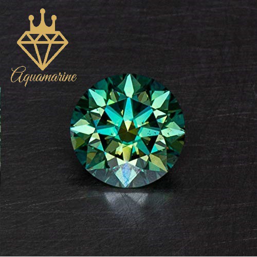 (4-7ly) Kim cương nhân tạo Moissanite Round Green