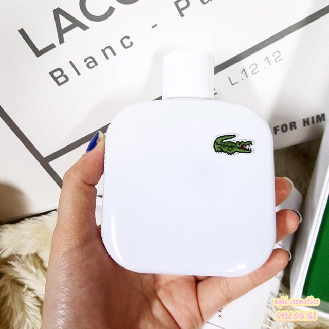 Nước hoa nam lacoste trắng l.12.12 white blance 100ml