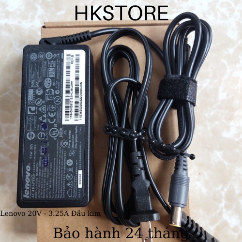 Sạc Laptop Lenovo 20V - 3.25A  65W đầu Kim Lenovo T410 T410s T400 T400s T500 X300 X301 R400 R500 SL410