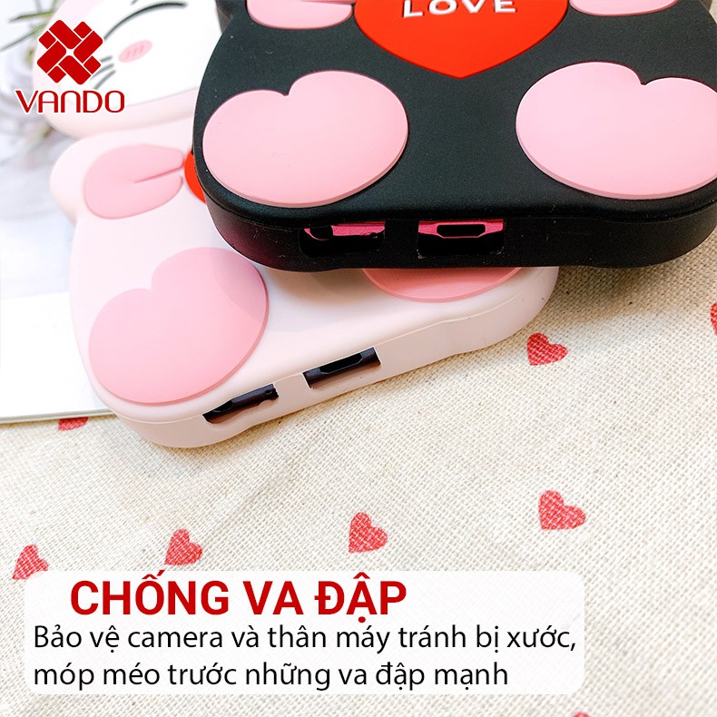 Ốp HUAWEI Y7 Prime 2018, Y9 2019 VIVO V7 Plus V9/V9 Youth Chống bẩn Mèo tình yêu
