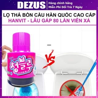 Lọ thả bồn cầu - chai thả bồn cầu hàn quốc - tẩy toilet - khử mùi toilet - diệt khuẩn, sạch, thơm - dezus