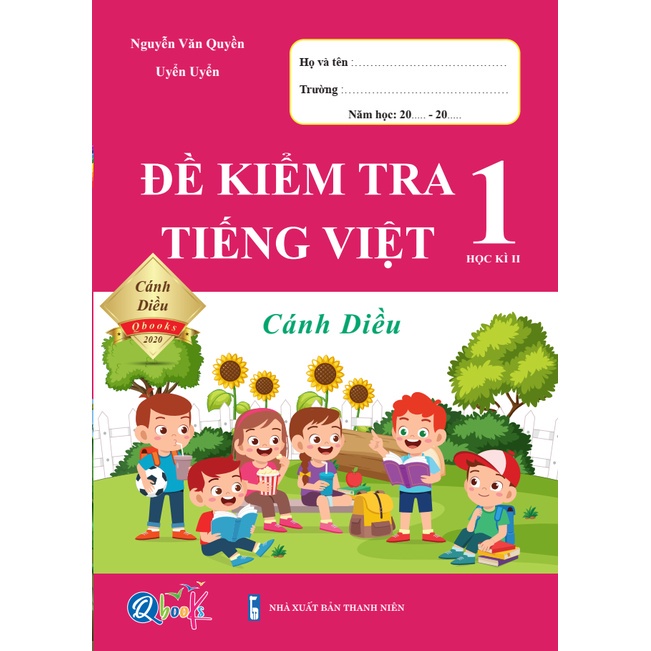 Combo Bài Tập Tuần, Đề Kiểm Tra Toán - Tiếng Việt Lớp 1 - Học Kì 2 - Cánh Diều (4 cuốn)