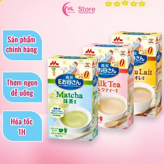 Sữa bầu Morinaga bầu vị trà xanh, trà sữa, cà phê, sữa cho bà bầu Nhật Bản hộp 12 gói