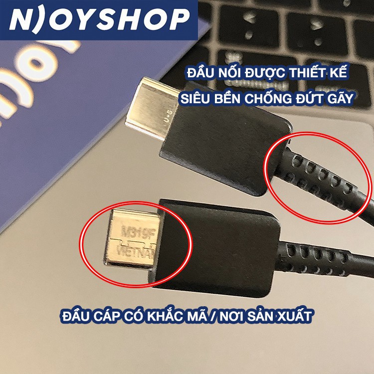 Dây Sạc SAMSUNG Note 10 Type C To Type C Dài 1M Chính Hãng Bảo Hành 12 Tháng - Cáp Type C To C