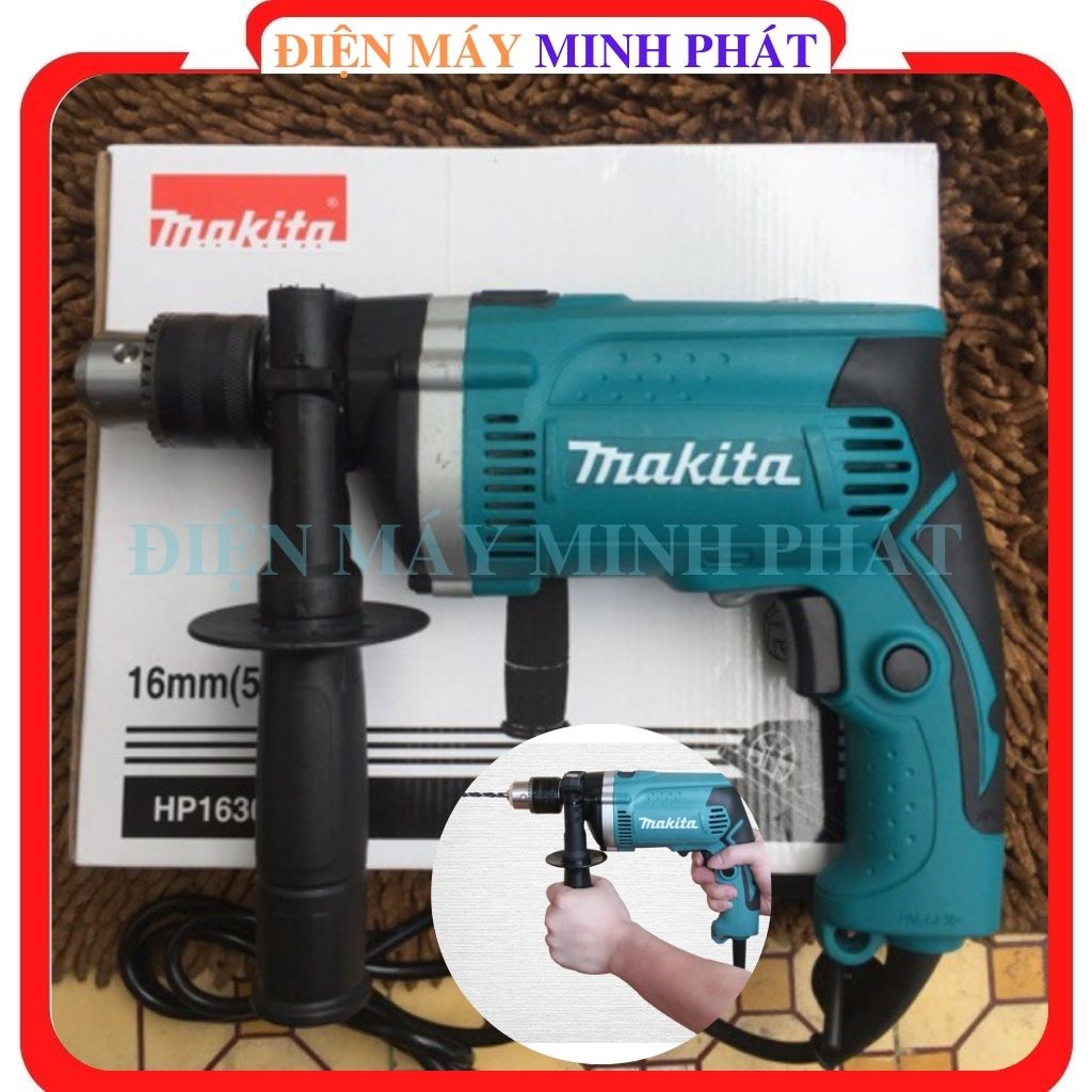 Máy khoan búa Makita HP1630 - Dụng cụ điện cầm tay 220V, trọng lượng nhẹ 2.1kg