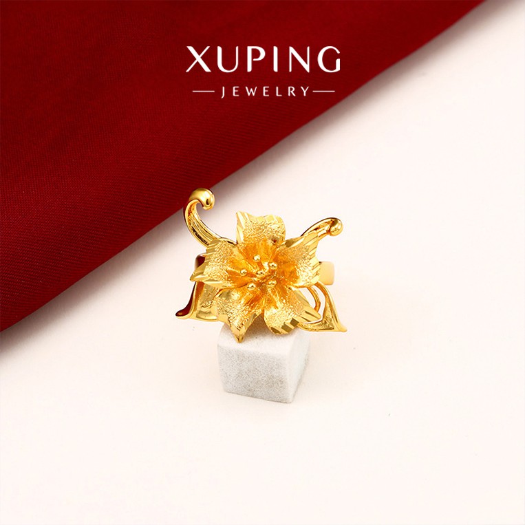 Nhẫn Nữ Mạ Vàng 24K, Phong Cách Bông Hoa Sang Trọng, Quý Phái - XPN43