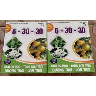 Phân bón hỗn hợp 6-30-30 hộp 1kg thương hiệu quả cầu lửa