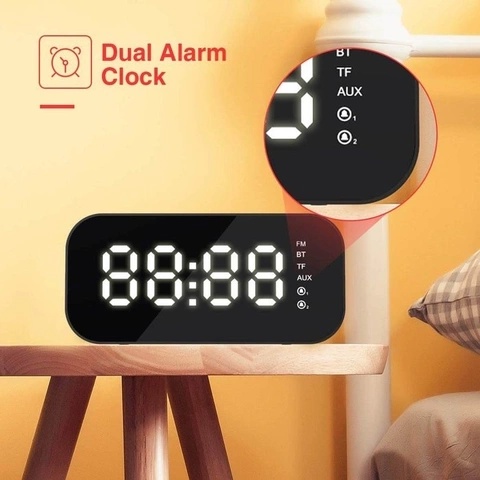 Loa Bluetooth HAVIT M3 Kiêm Đồng Hồ Báo Thức - Hàng chính hãng