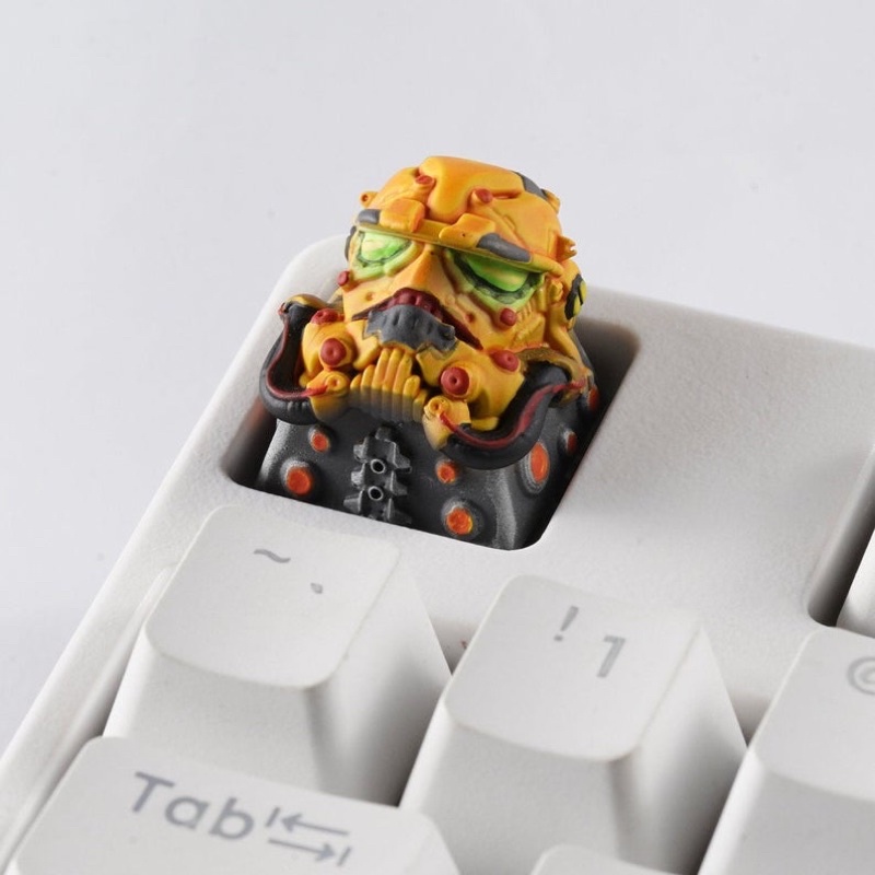 Nút bàn phím cơ Cyberpunk trooper .Keycap resin Cyberpunk trooper.Keycap Artisan