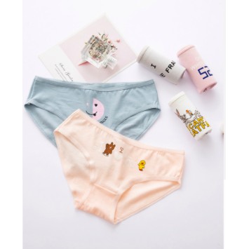 Quần lót nữ cotton cao cấp co giãn kháng khuẩn in hình đáng yêu dễ thương QL38 | BigBuy360 - bigbuy360.vn