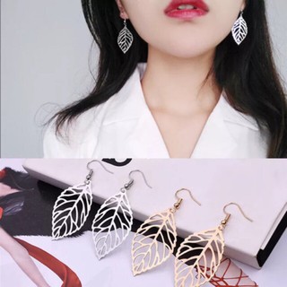 Bông tai chiếc lá đủ 2 màu